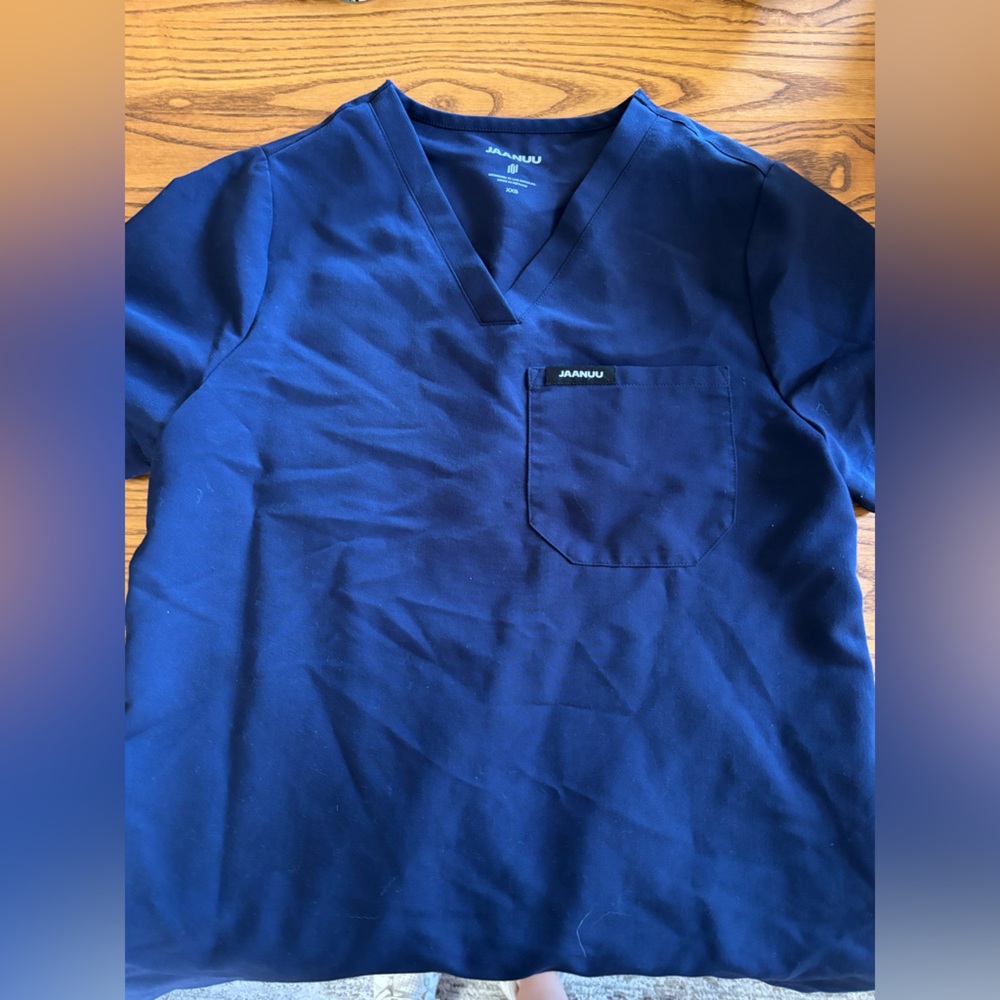 XXS jaanuu scrub top navy